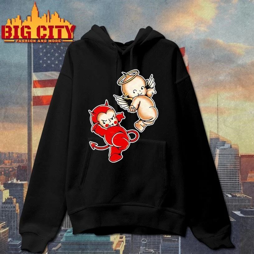 Kewpie Baby Devil Angel Cherubs Graphic Shirt