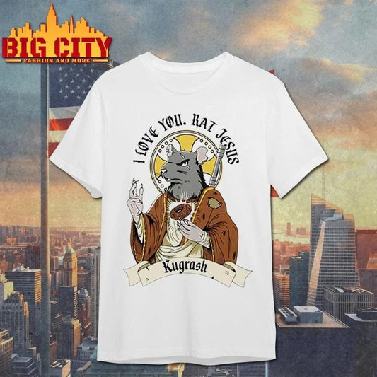 Dropout Rat Jesus Funny Graphic Shirt