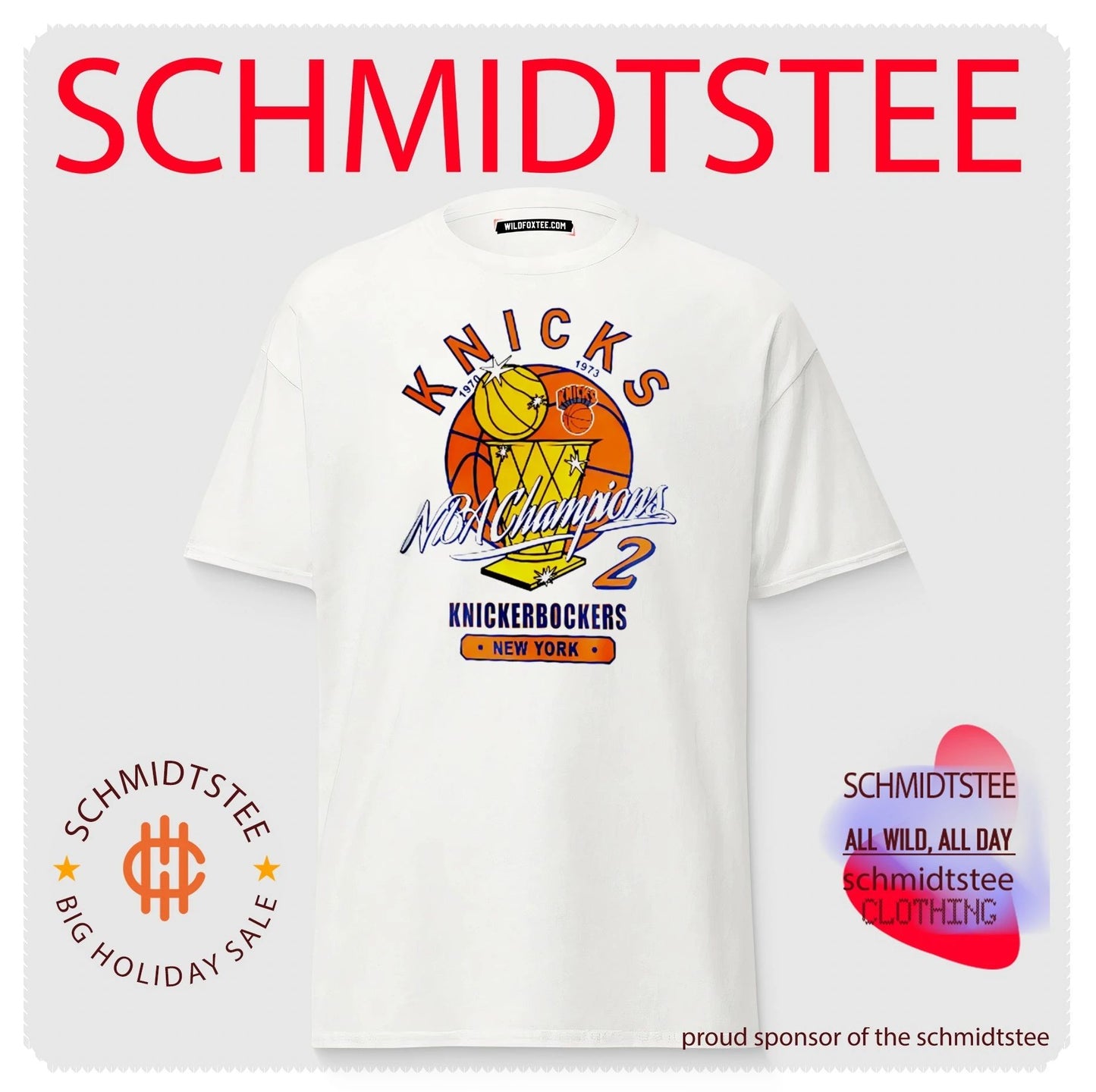 New York Knicks NBA Champions 1970 1973 Knickerbockers shirt