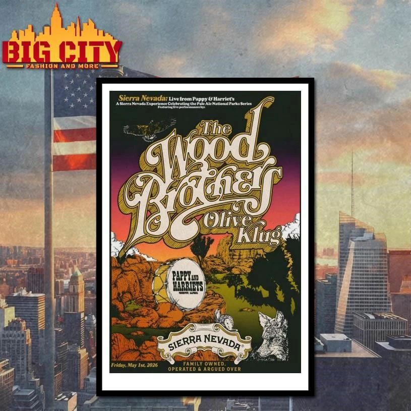 The Wood Brothers Pioneertown CA 5-1-2026 Poster Shirt