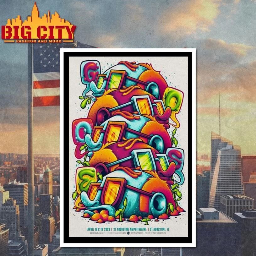 Goose Apr 18-19, 2026 Saint Augustine, FL Tour Poster Shirt