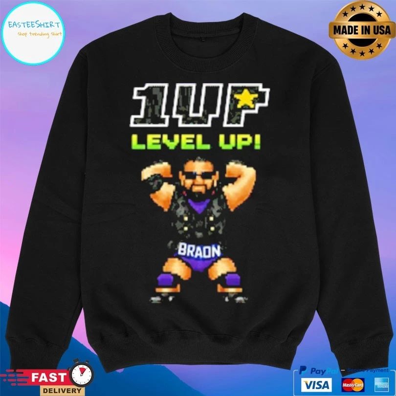 1up Wrestling Level Up Sebastian Braun T-shirts