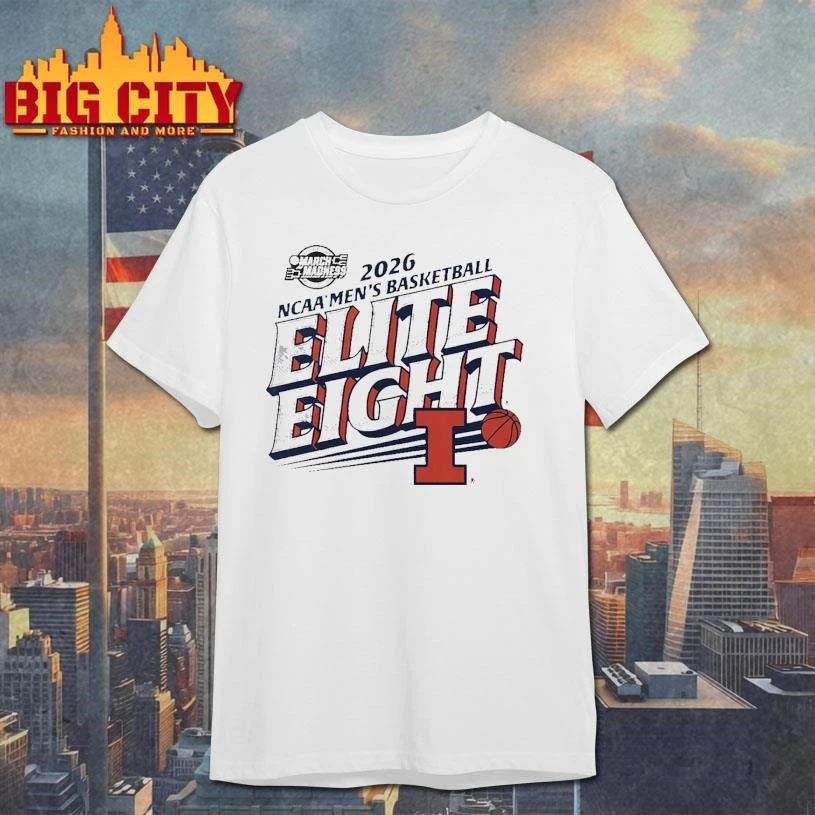 Illinois Fighting Illini 2026 NCAA Men’s Basketball March Madness Final Four Elite Eight College Shirt