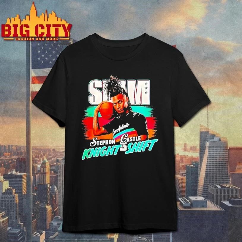 Stephon Castle Knight Shift San Antonio Spurs Basketball Slam 2026 Shirt