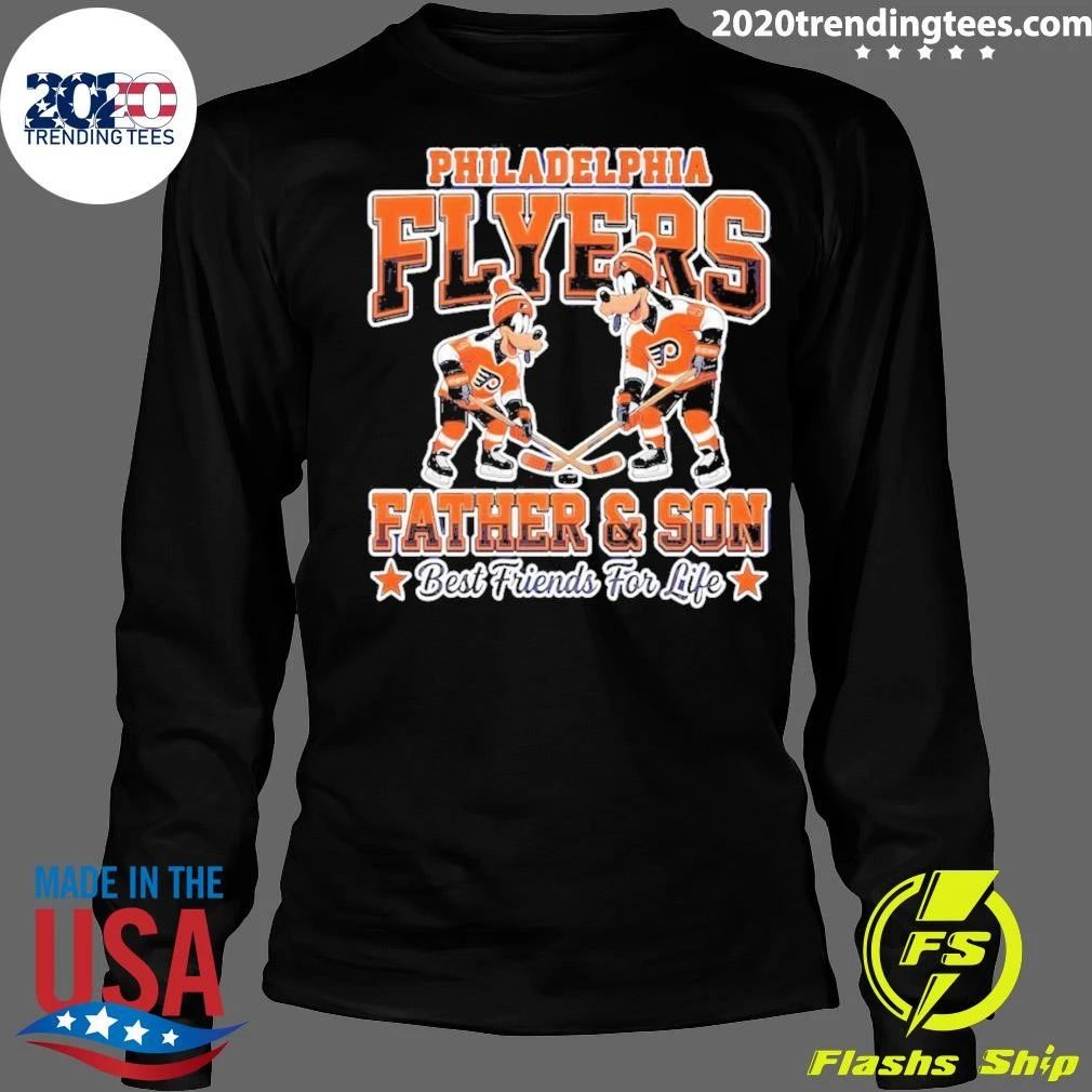 Disney Goofy Philadelphia Flyers Father And Son Best Friends For Life Shirt