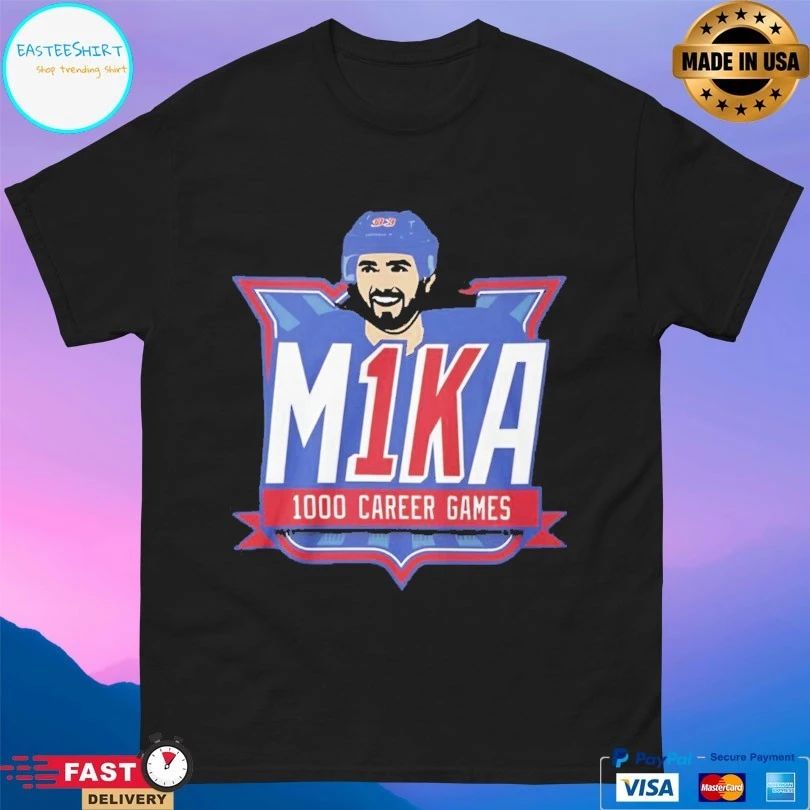 M1ka 1000 Career Game Mika Zibanejad 2026 T-shirt