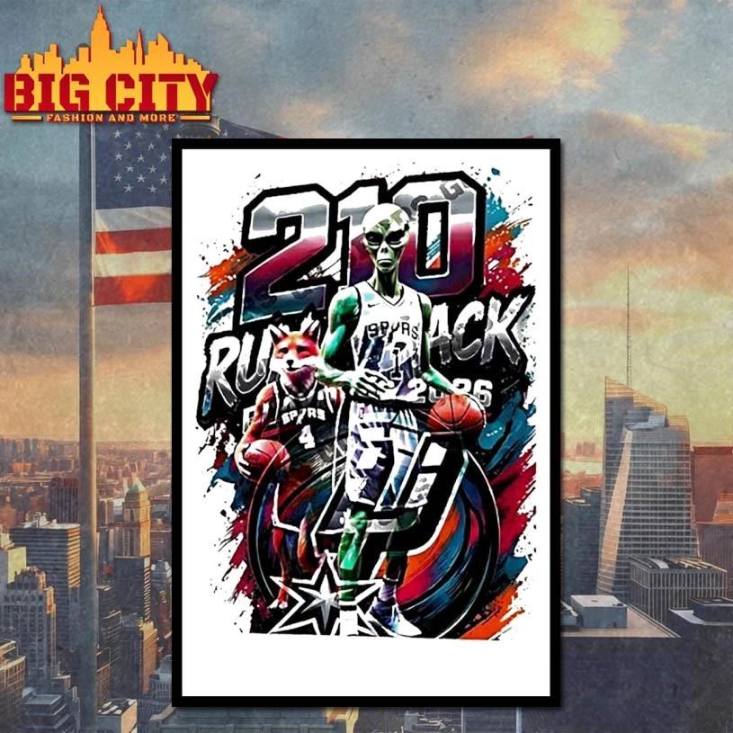 Alien Victor Wembanyama 210 Run Back San Antonio Spurs Basketball Graphic Shirt