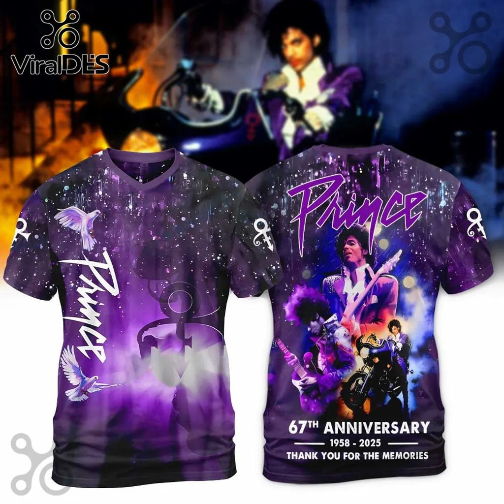 Prince 67th Anniversary Purple Pullover Hoodie