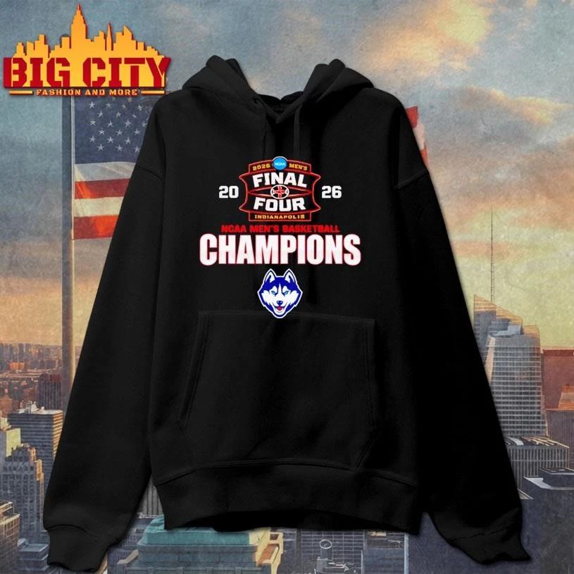 UConn Huskies 2026 NCAA Division I Men’s Basketball Final Four National Champions logo Shirt
