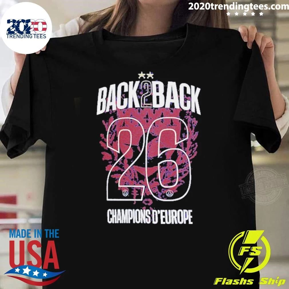 Psg Nike Home Stadium 2025-26 Champions Of Europe Shirt