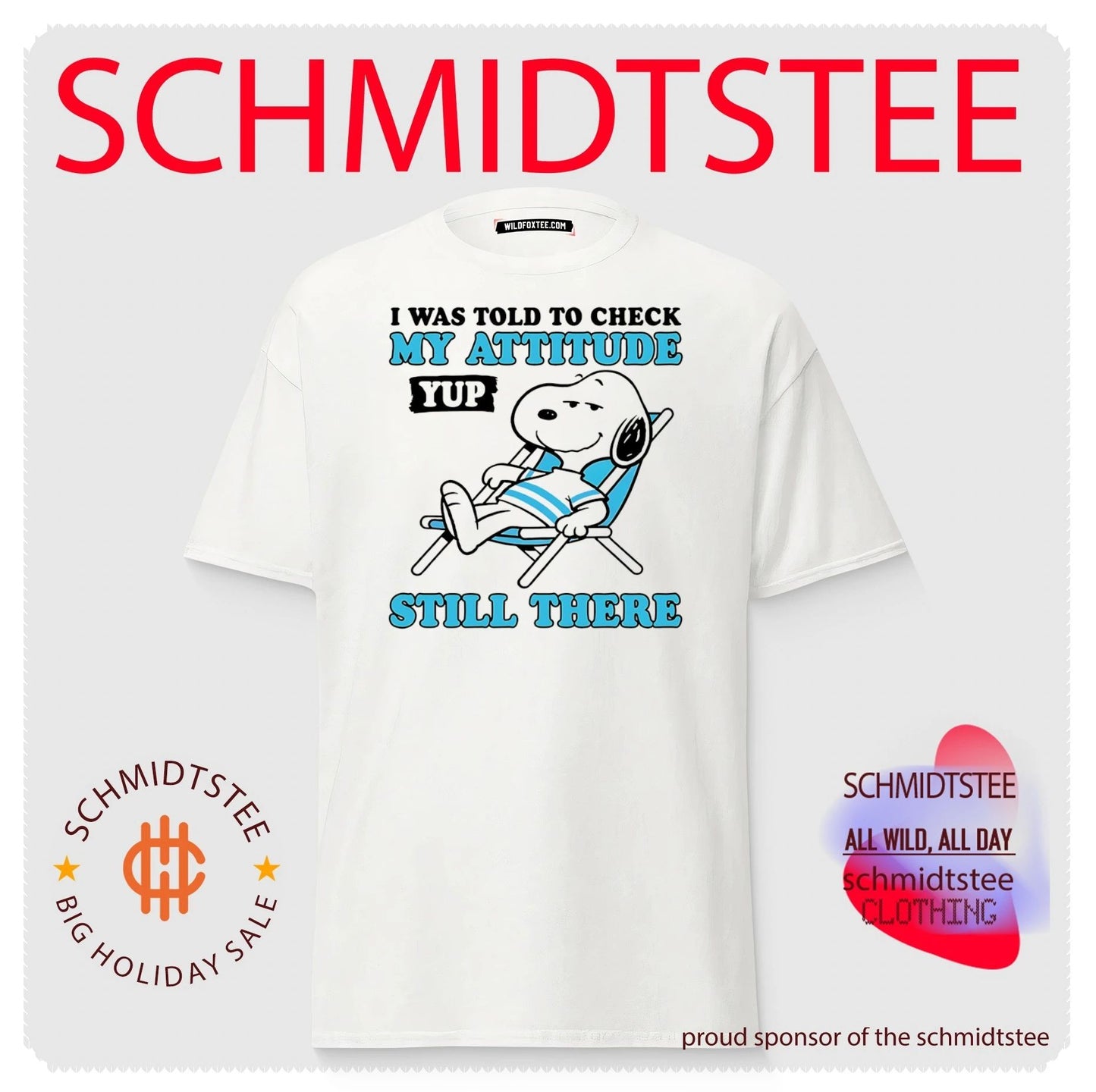 I was told to check my attitude yup still there Snoopy shirt