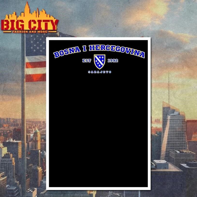 Bosna I Hercegovina Sarajevo Est 1992 Flag Shirt