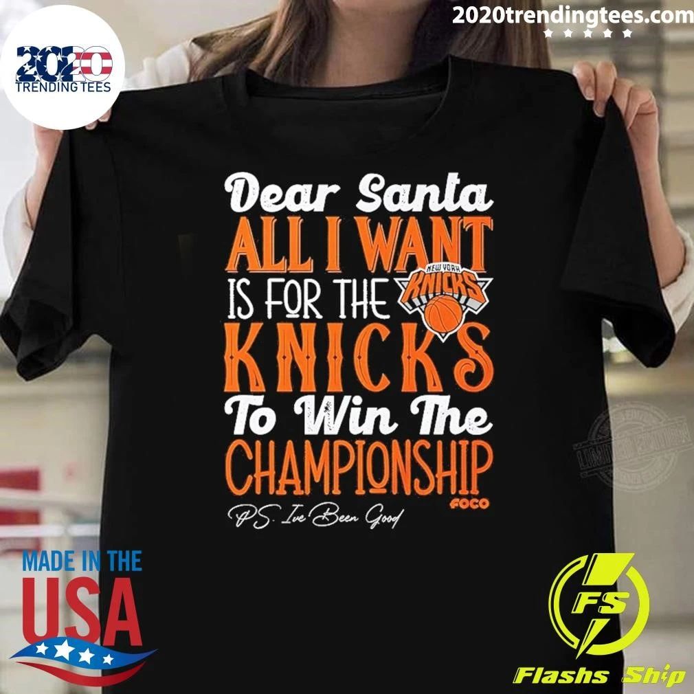 New York Knicks NBA Dear Santa All I Want Is for the to Win the Championship 2026 Shirt