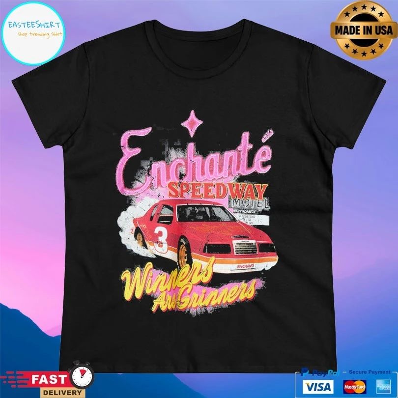 Enchante Speed Way Motel Winners Are Grinners T-shirt