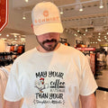 May your coffee be stronger than your daughter’s attitude cartoon chicken shirt