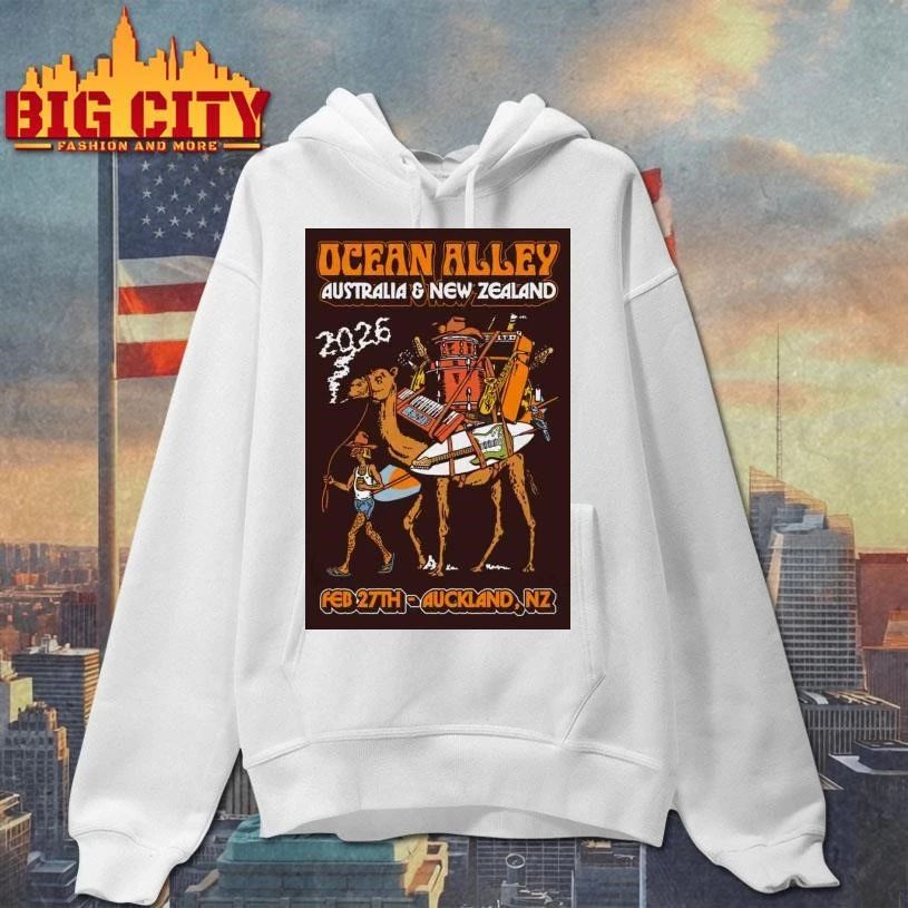 Ocean Alley 2026 AUS NZ Tour Limited Edition NZ Tour Poster Shirt