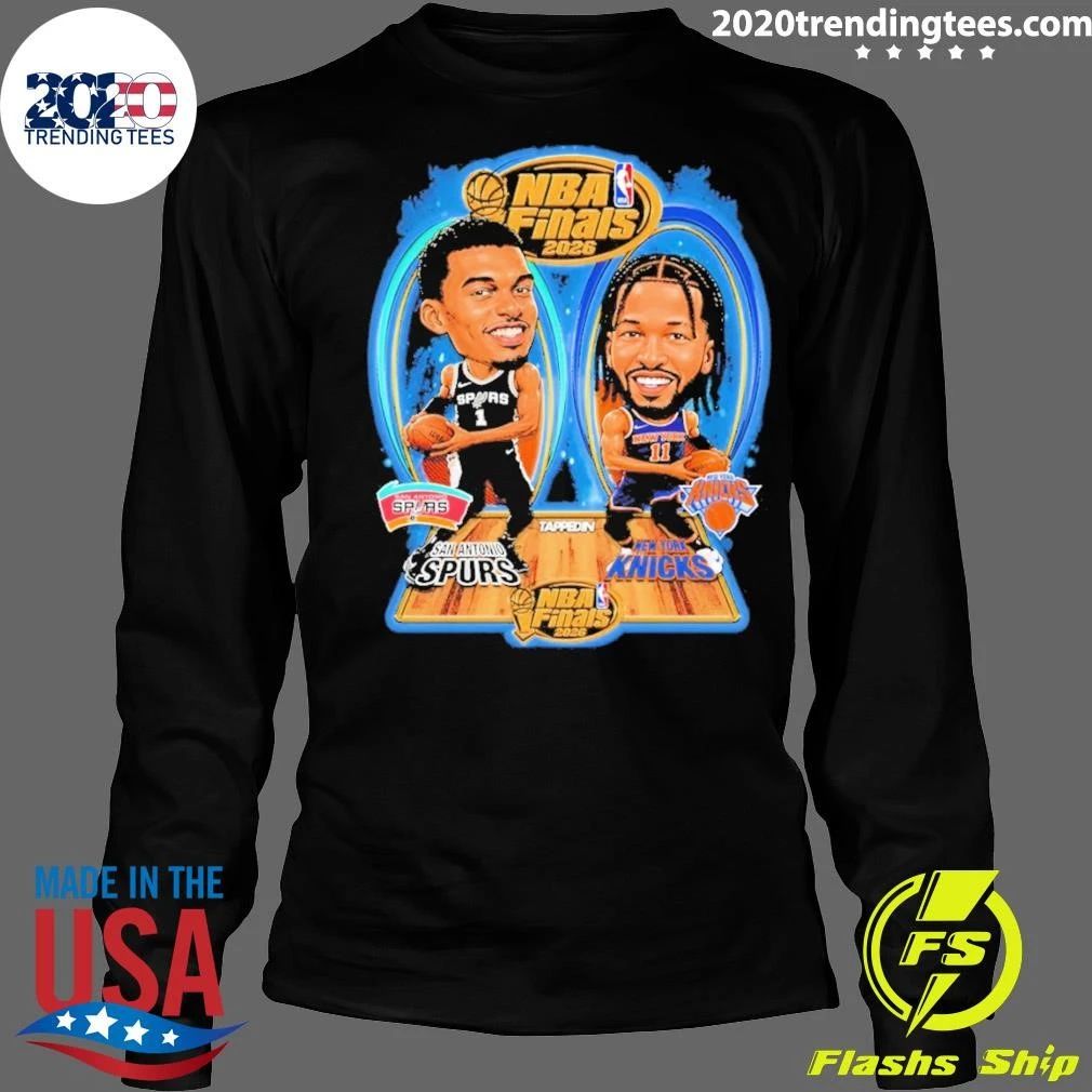 Wembanyama Jalen Brunson Nba Finals 2026 San Antonio Spurs New York Knicks Shirt