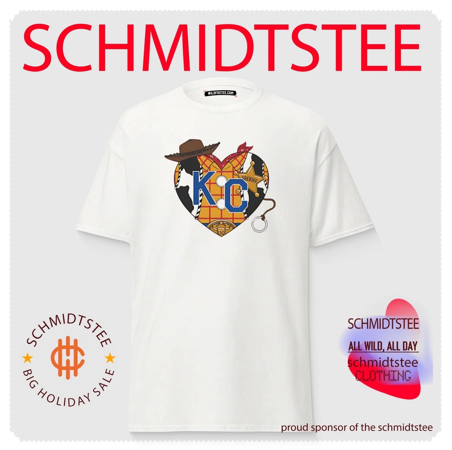 Kansas City Chiefs woody Heart NFL toy story shirt