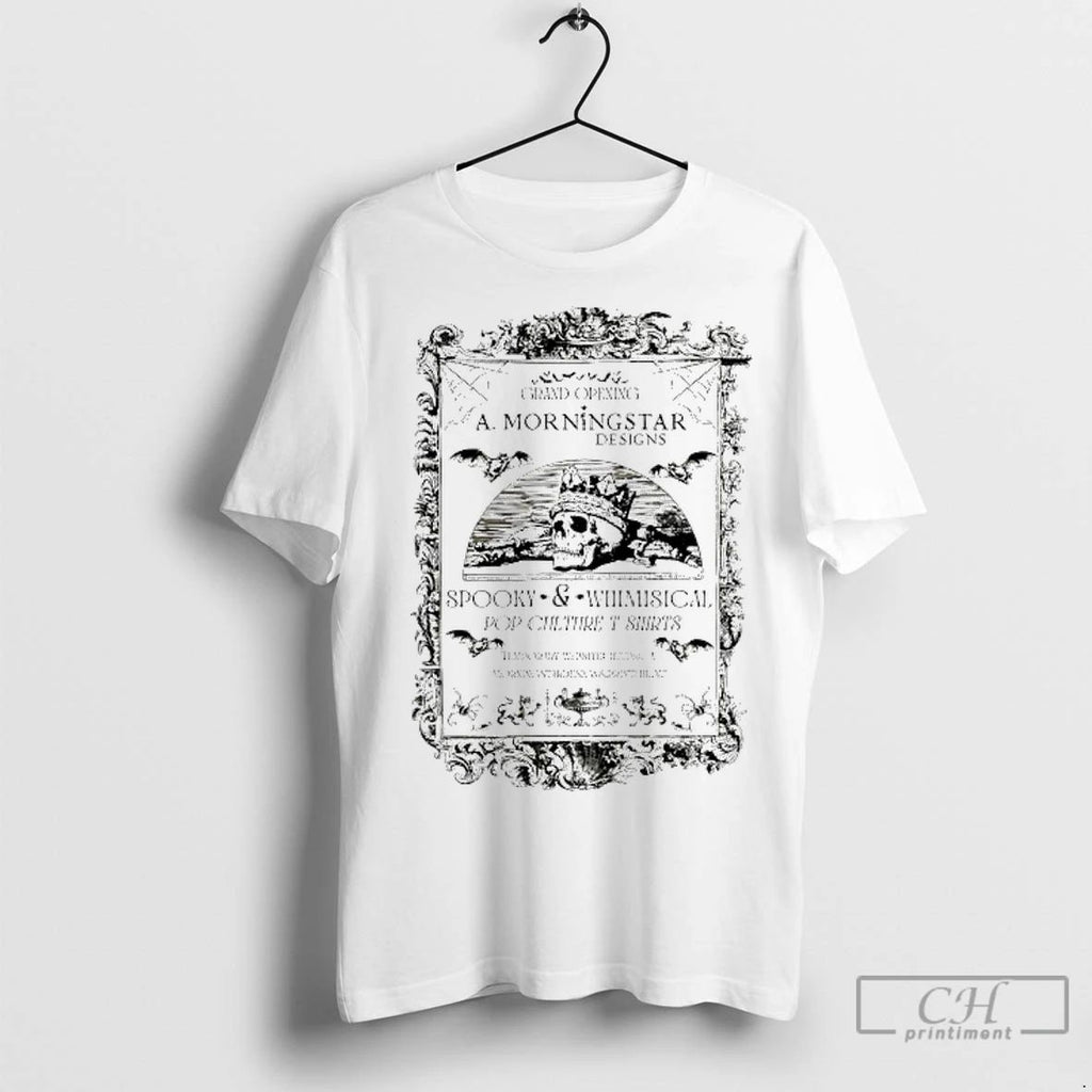 Classic Skull A Morningstar Designs Spooky And Whimisical Pop Culture T T Shirtss