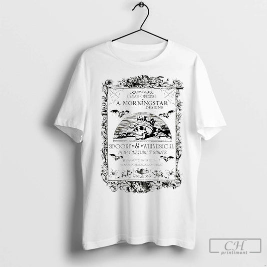 Classic Skull A Morningstar Designs Spooky And Whimisical Pop Culture T T Shirtss