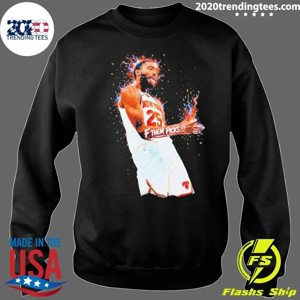 Mikal Bridges New York Knicks Basketball With F Them Picks Print Shirt