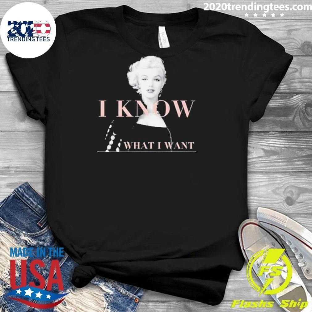 Marilyn Monroe I Know What I Want Oversized Fleece Shirt