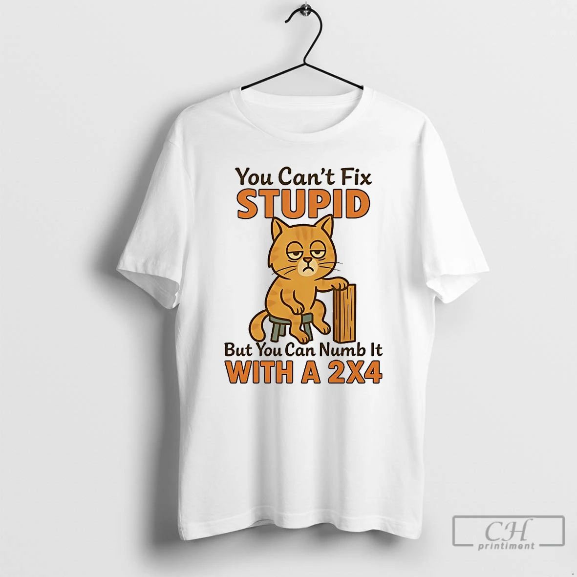 Classic Cat You Cant Fix Stupid But You Can Numb It With A 2