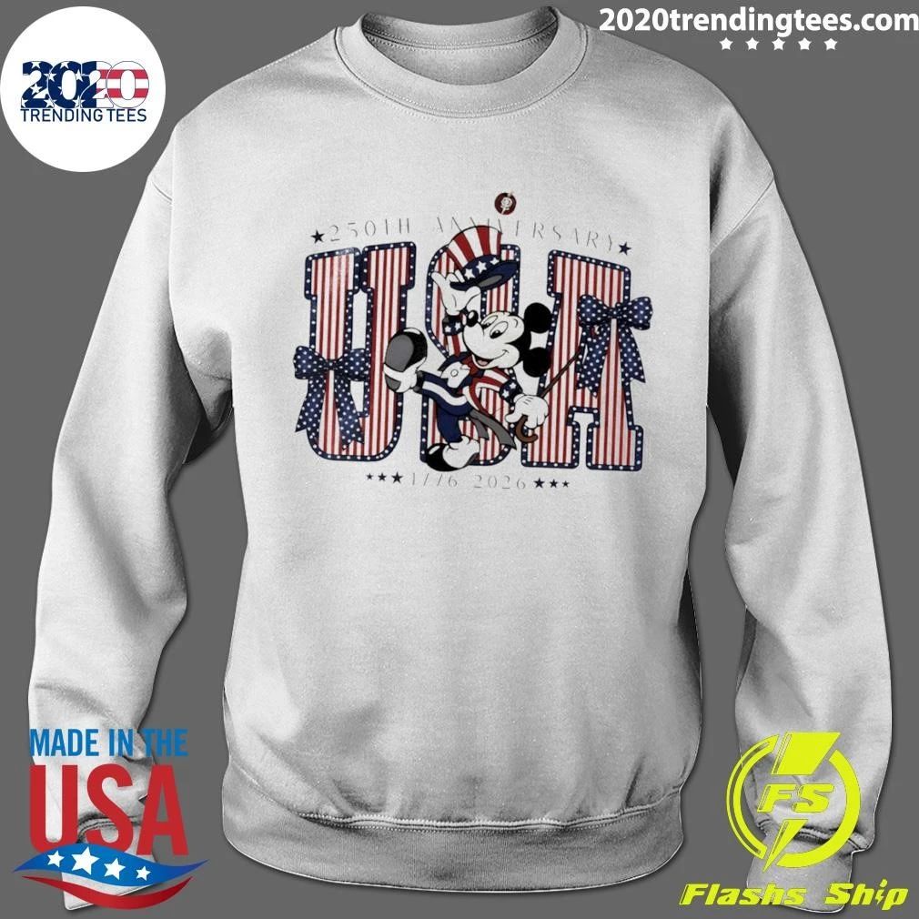 Retro Mickey America 250th Anniversary 1776–2026 Patriotic Shirt