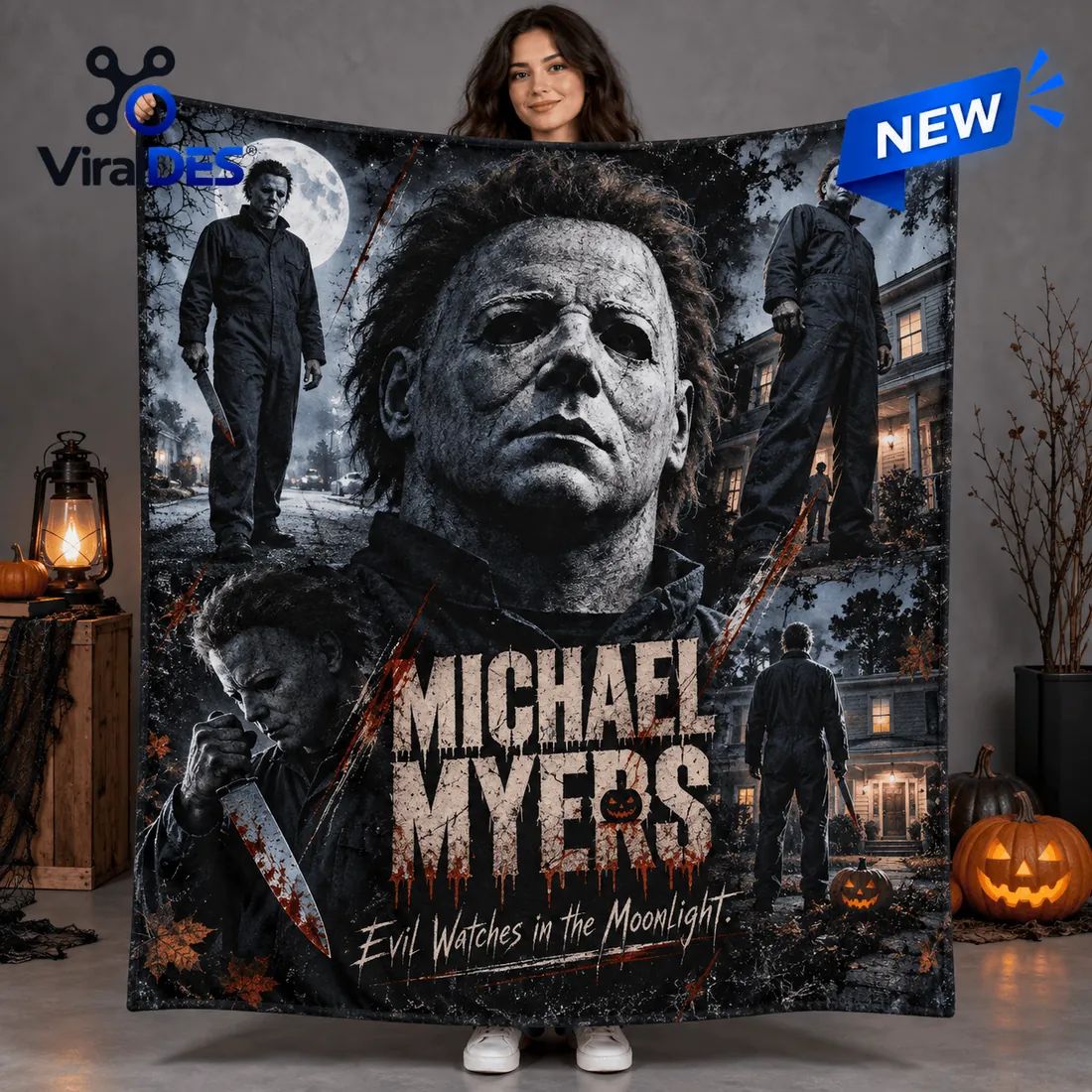 Michael Myers Horror Fleece Blanket