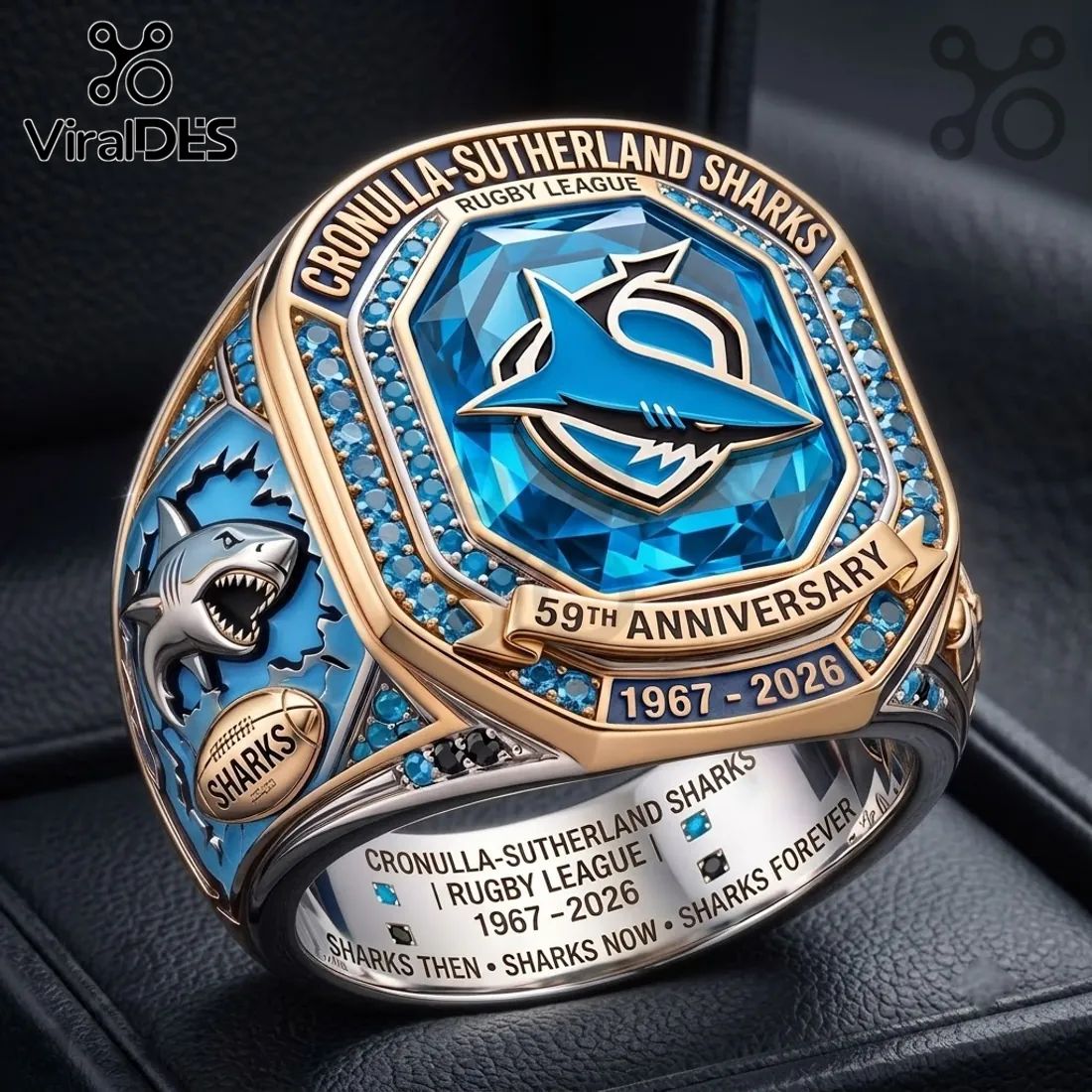 Cronulla-Sutherland Sharks 59th Anniversary Ring