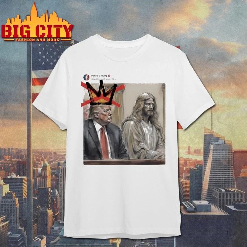 Trump just compared himself to Jesus Christ on Truth Social No Kings Graphic Shirt