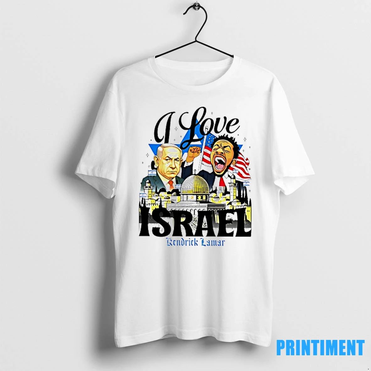 Benjamin Netanyahu And Kendrick Lamar I Love Israel Tshirts Sweater