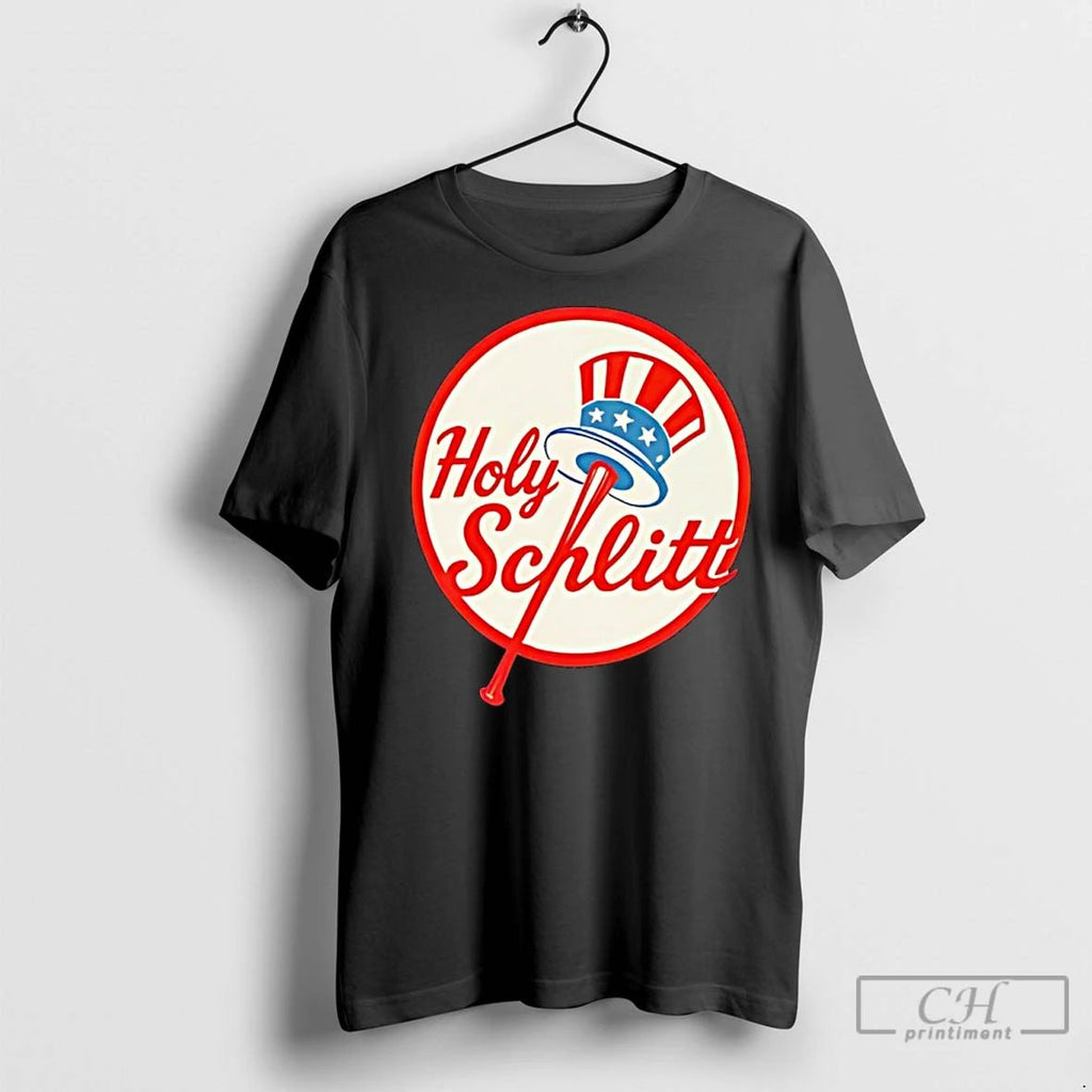 Classic Holy Schlitt New York Yankees Parody Logo