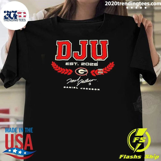 Daniel Jackson Georgia Bulldogs Baseball Dju Est 2026 Signature Shirt