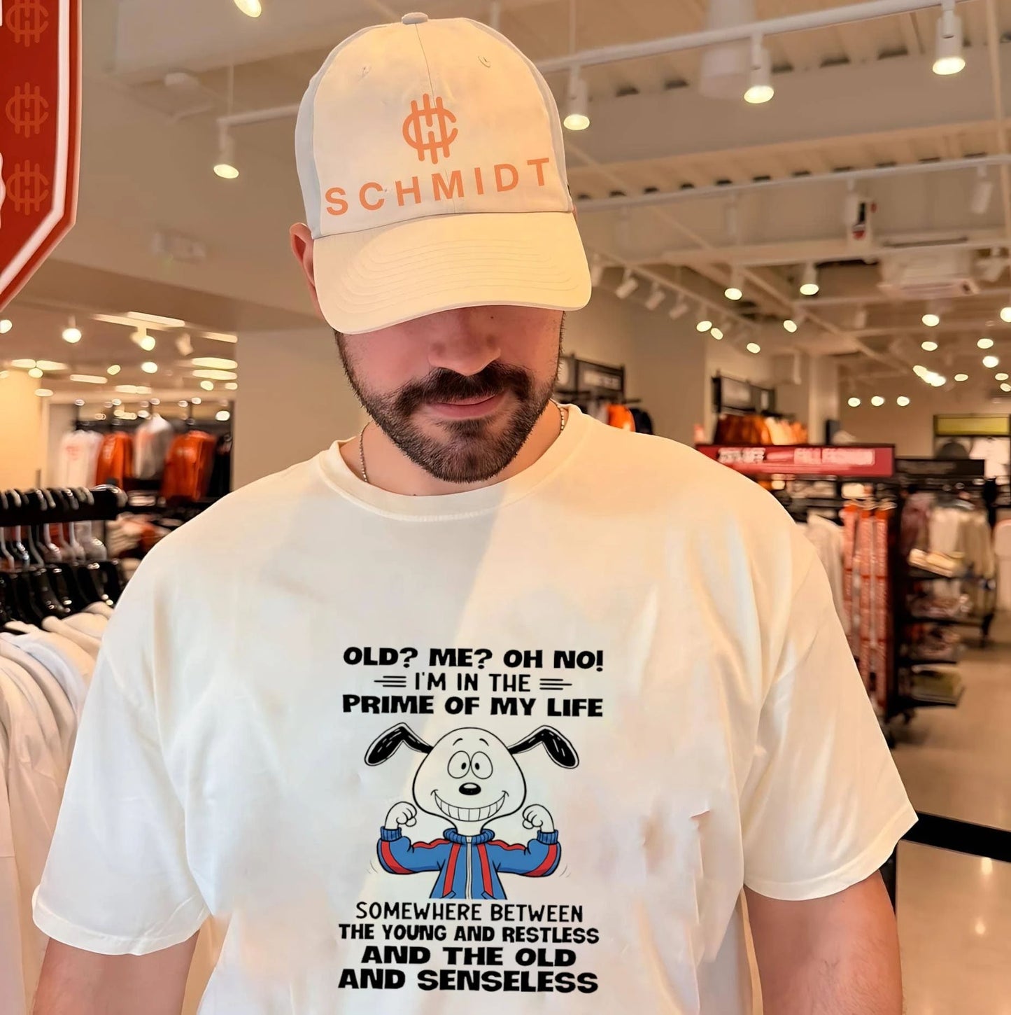 Old Me Oh No I Am in the Prime of My Life Snoopy shirt