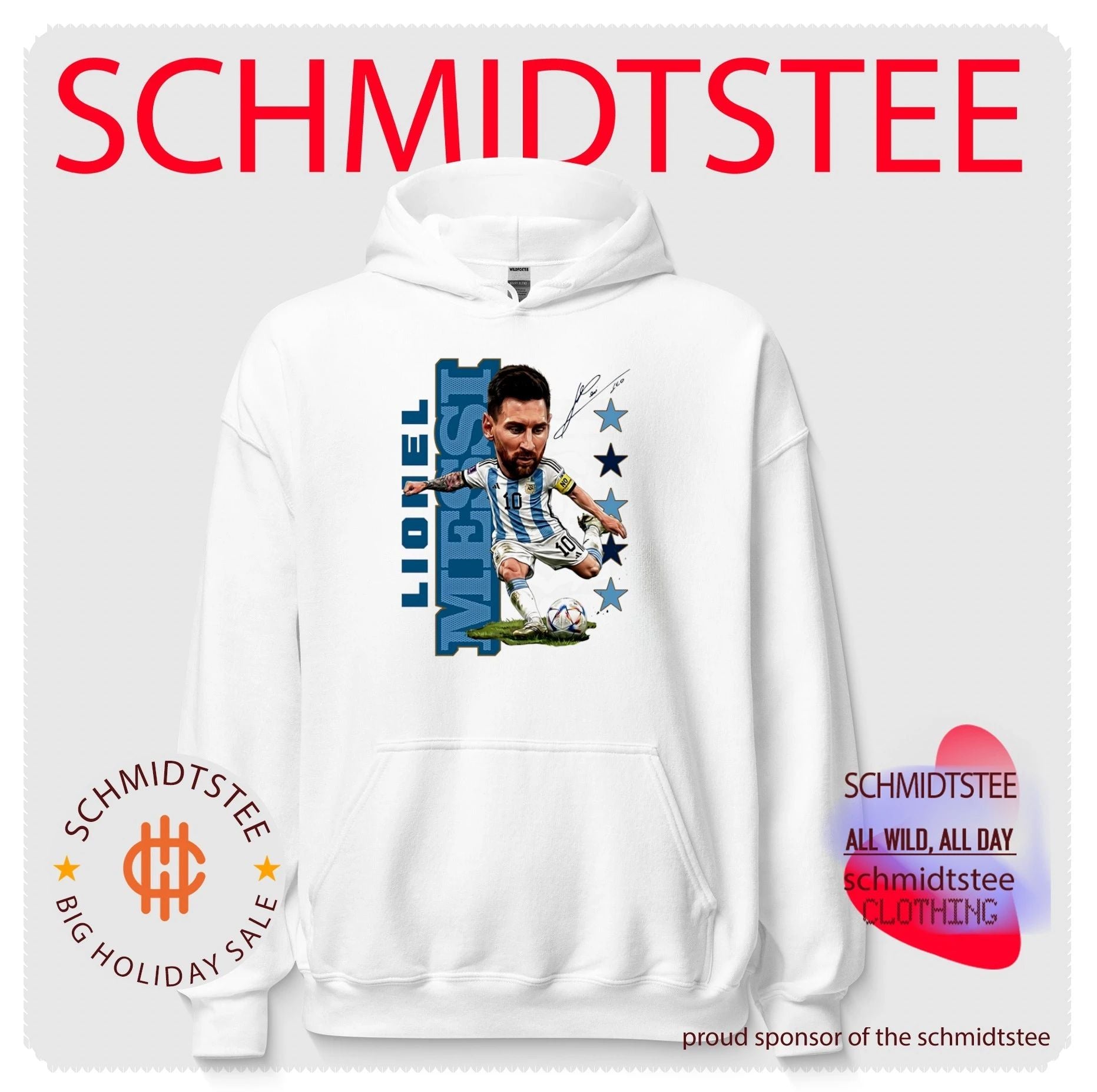 Lionel Messi Argentina national football team caricature shirt