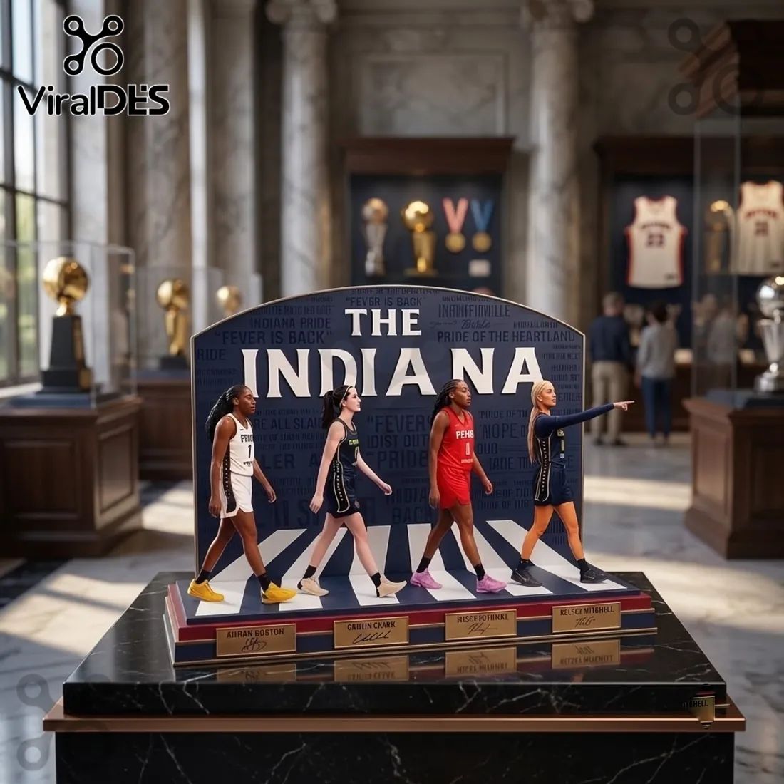 Indiana Fever Players Limited Edition Acrylic Plaque
