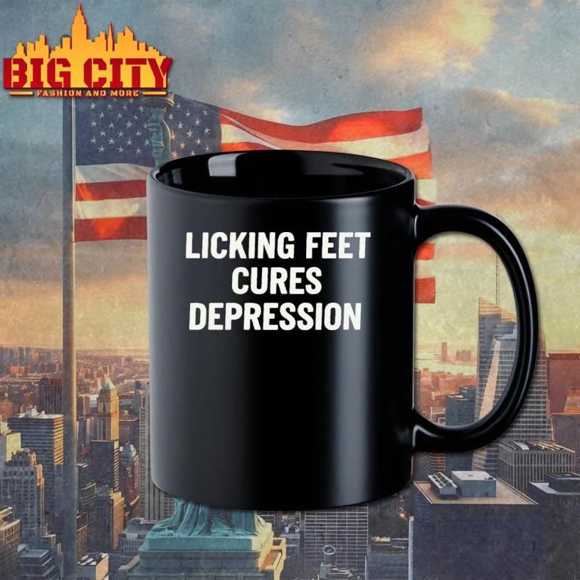 Licking Feet Cures Depression Graphic Shirt
