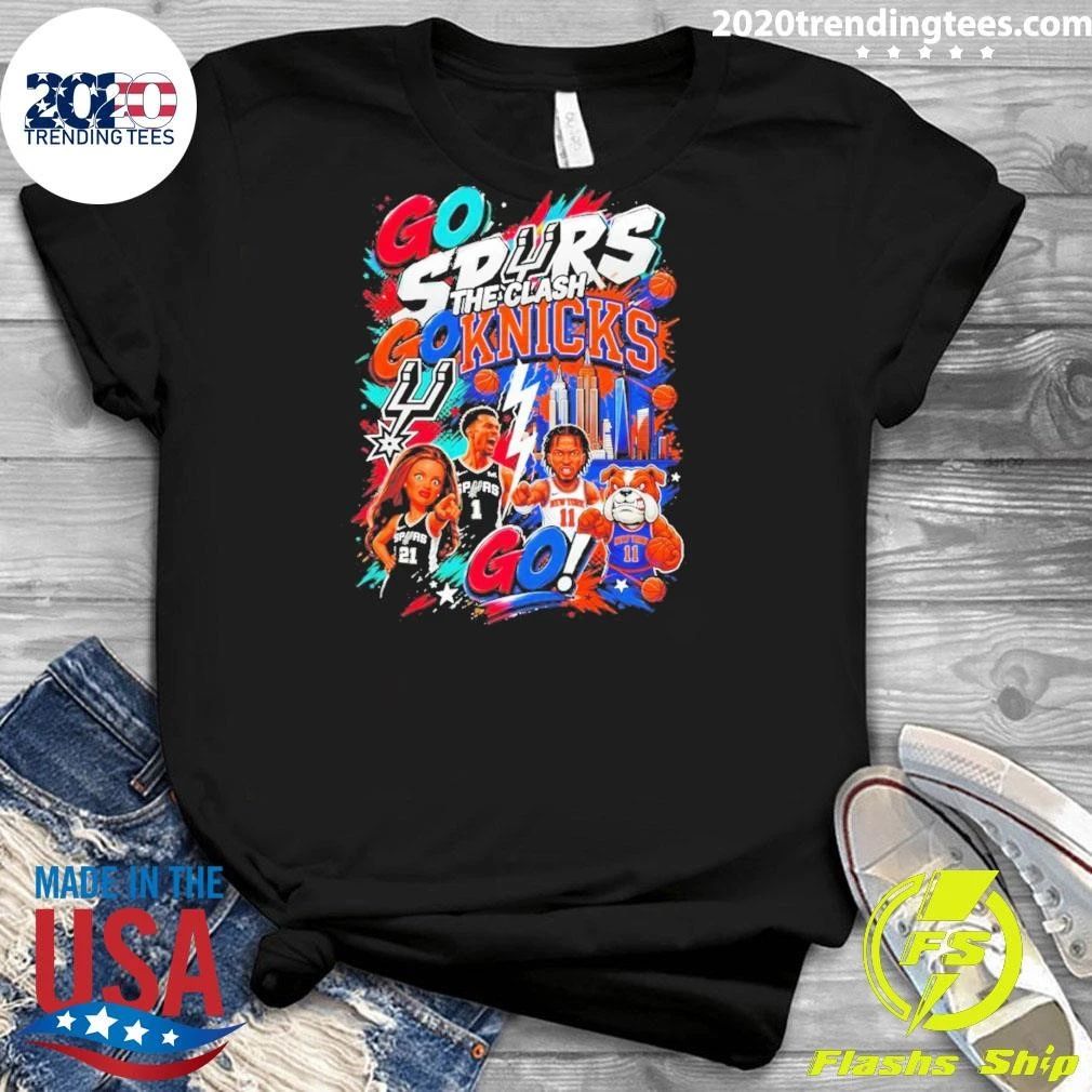 Go Spurs Go Knicks The Clash Basketball New York Knicks vs San Antonio Spurs 2026 Shirt