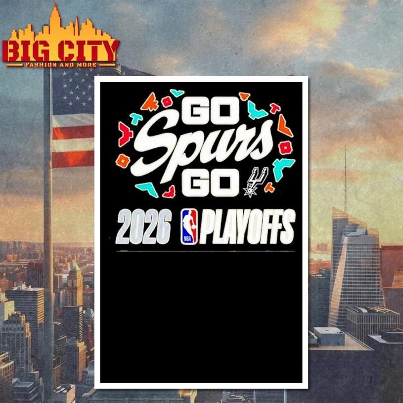 San Antonio Spurs 2026 NBA Playoffs Go Spurs go logo Shirt