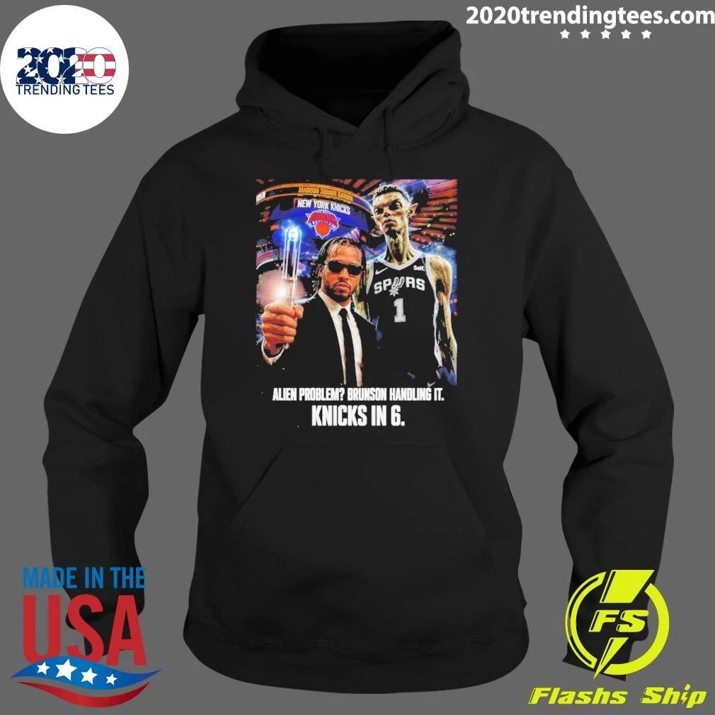 Jalen Brunson Victor Wembanyama San Antonio Spurs New York Knicks Alien Problem Shirt
