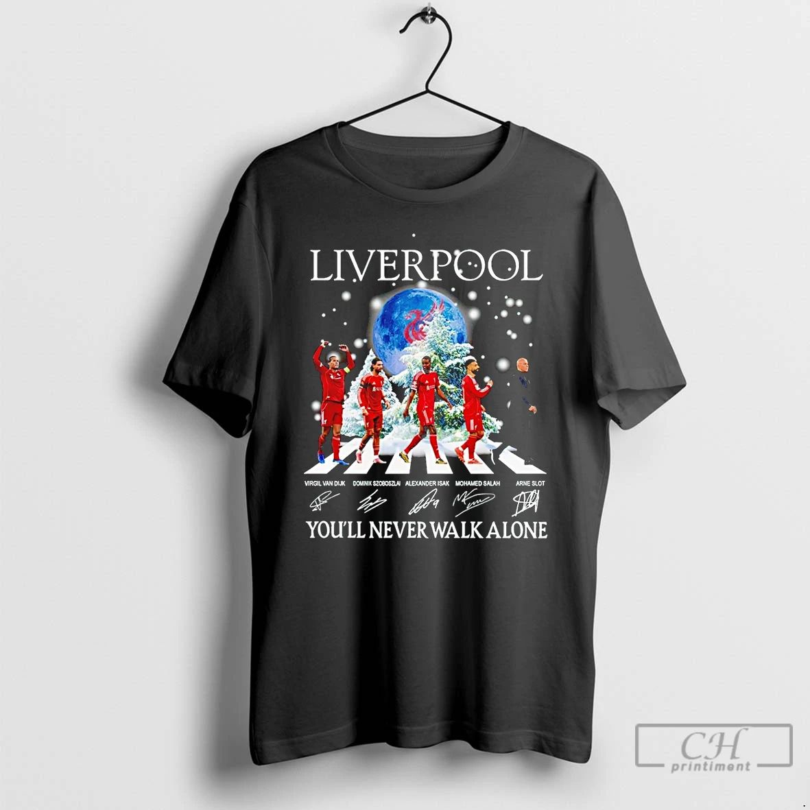 Classic Liverpool Fc Youll Never Walk Alone Signature Abbey Road T Shirts