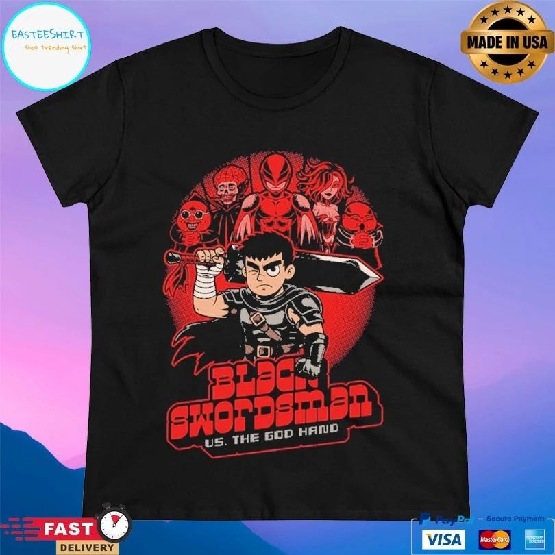 The Black Swordsman Us The God Hand T-shirts
