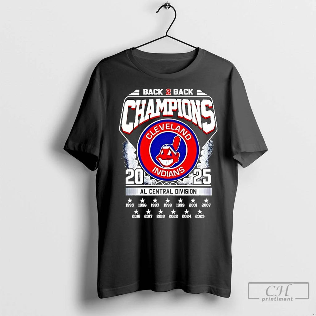 Classic Cleveland Indians Back 2 Back Champions Al Central Division 2025