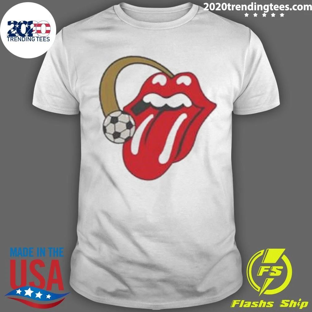 The Rolling Stones x FIFA World Cup 2026 Halo Lick Trophy Ringer Shirt