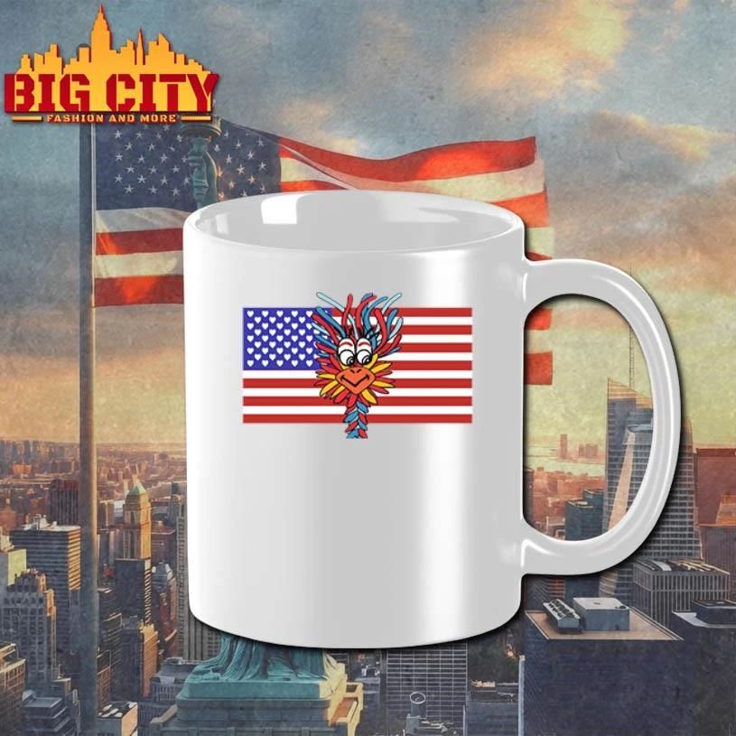 Patriotic Gooney Bird American Flag T Shirt