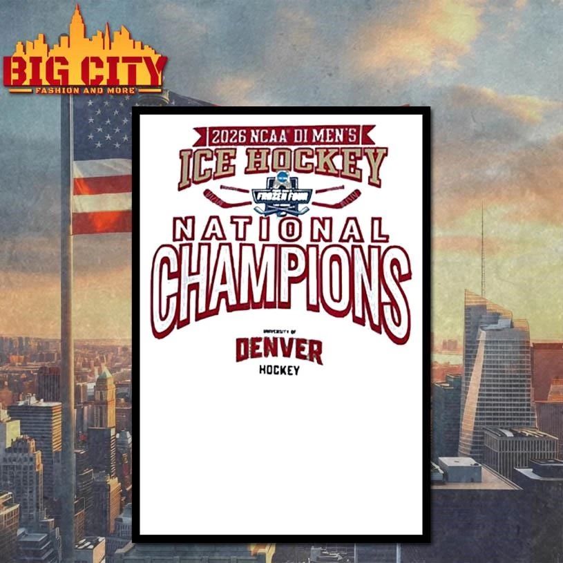 Denver Pioneers NCAA Frozen Four Men’s Ice Hockey National Champions 2026 Shirt