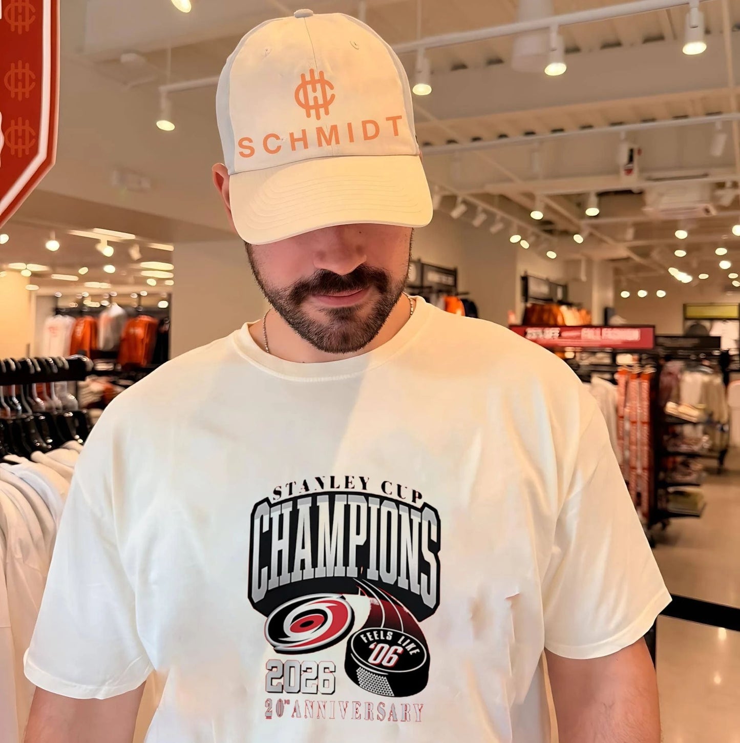 Carolina Hurricanes 2026 Stanley Cup Champions 20th Anniversary Puck Graphic shirt