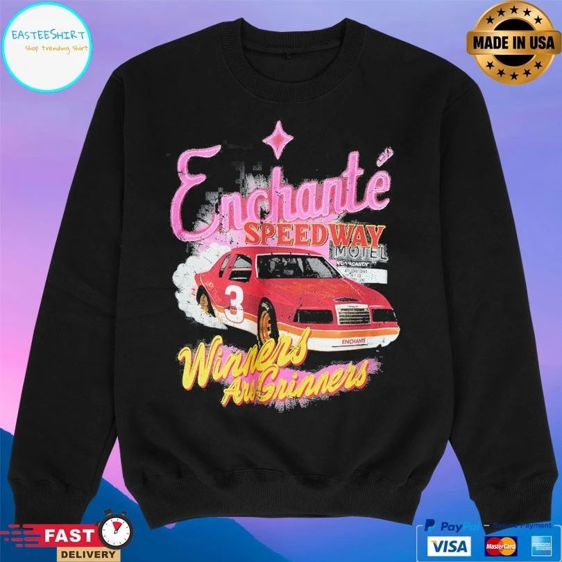 Enchante Speed Way Motel Winners Are Grinners T-shirt