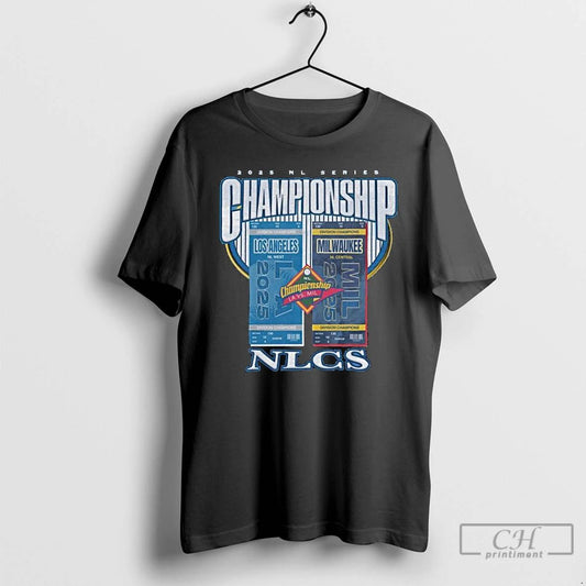 Classic Los Angeles Dodgers Vs Milwaukee Brewers 2025 Nl Series Championship Nlcs Long Sleve